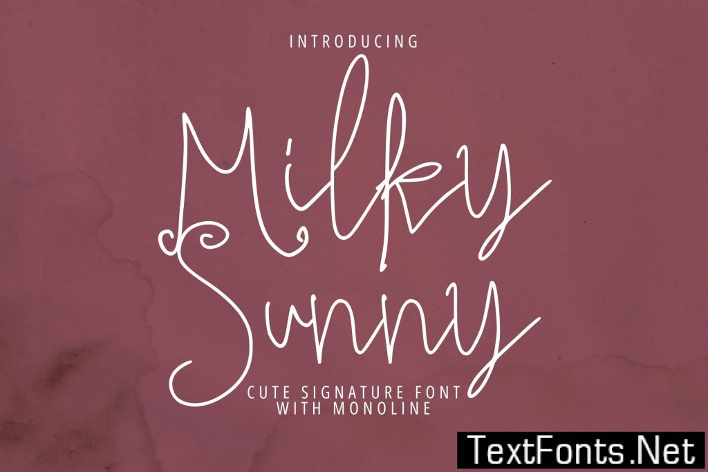 Milky Sunny – Cute Signature U9HRGL3