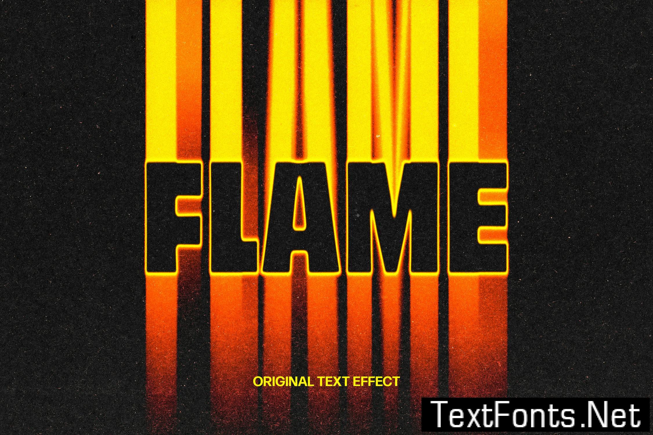 Flame Fading Text Effect TJAAJPS