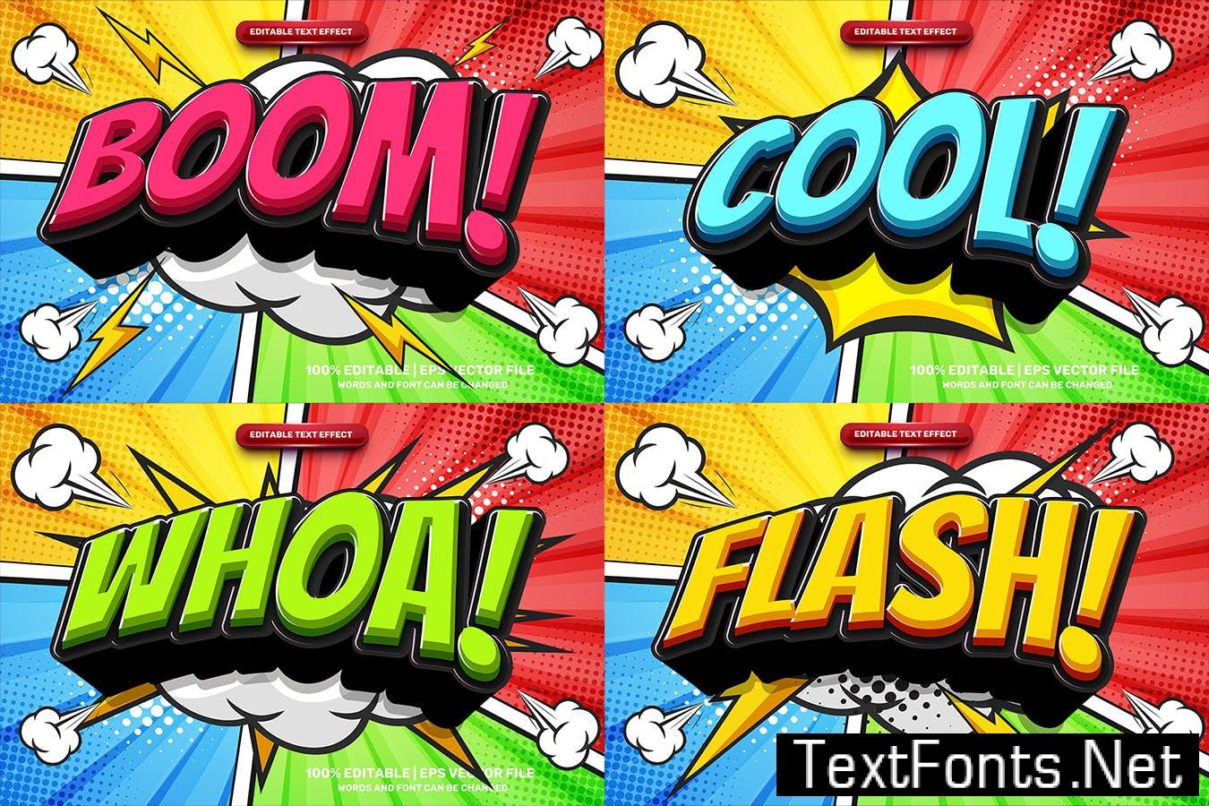 Super Wow Comic Cartoon Text Effect 7HHBCYD