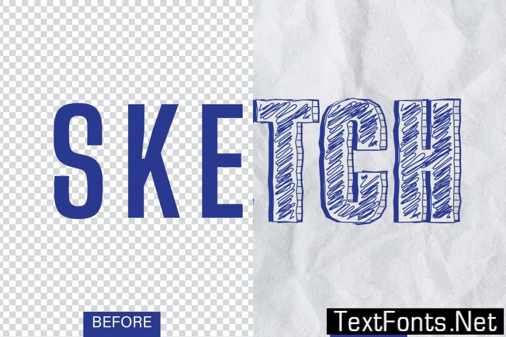 Sketch Text Effect 3QQCD2U