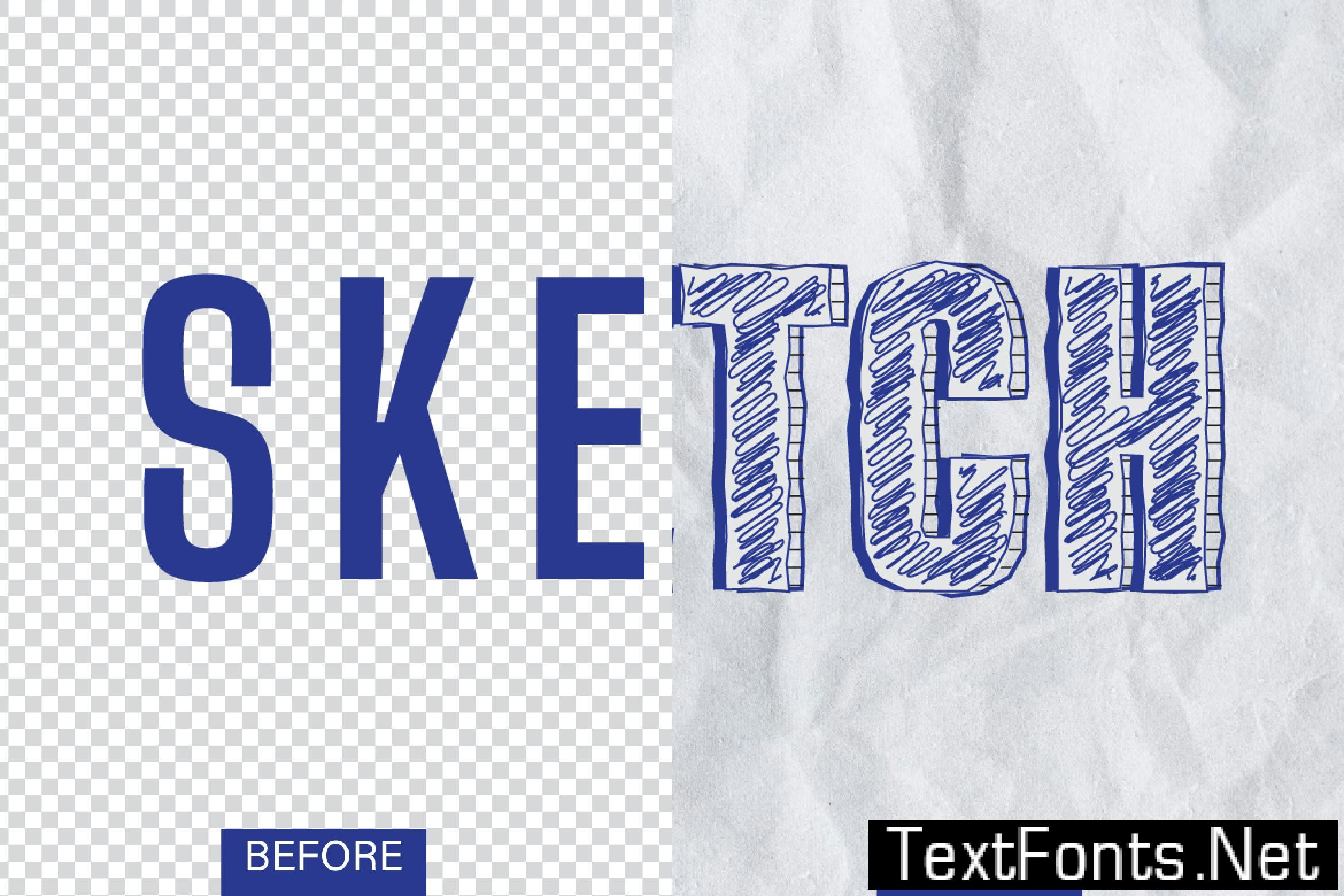 Sketch Text Effect 3QQCD2U