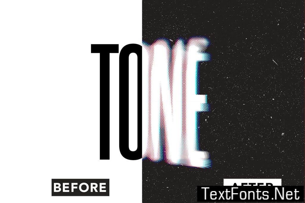 Halftone Blur Text Effect QDLTMH2