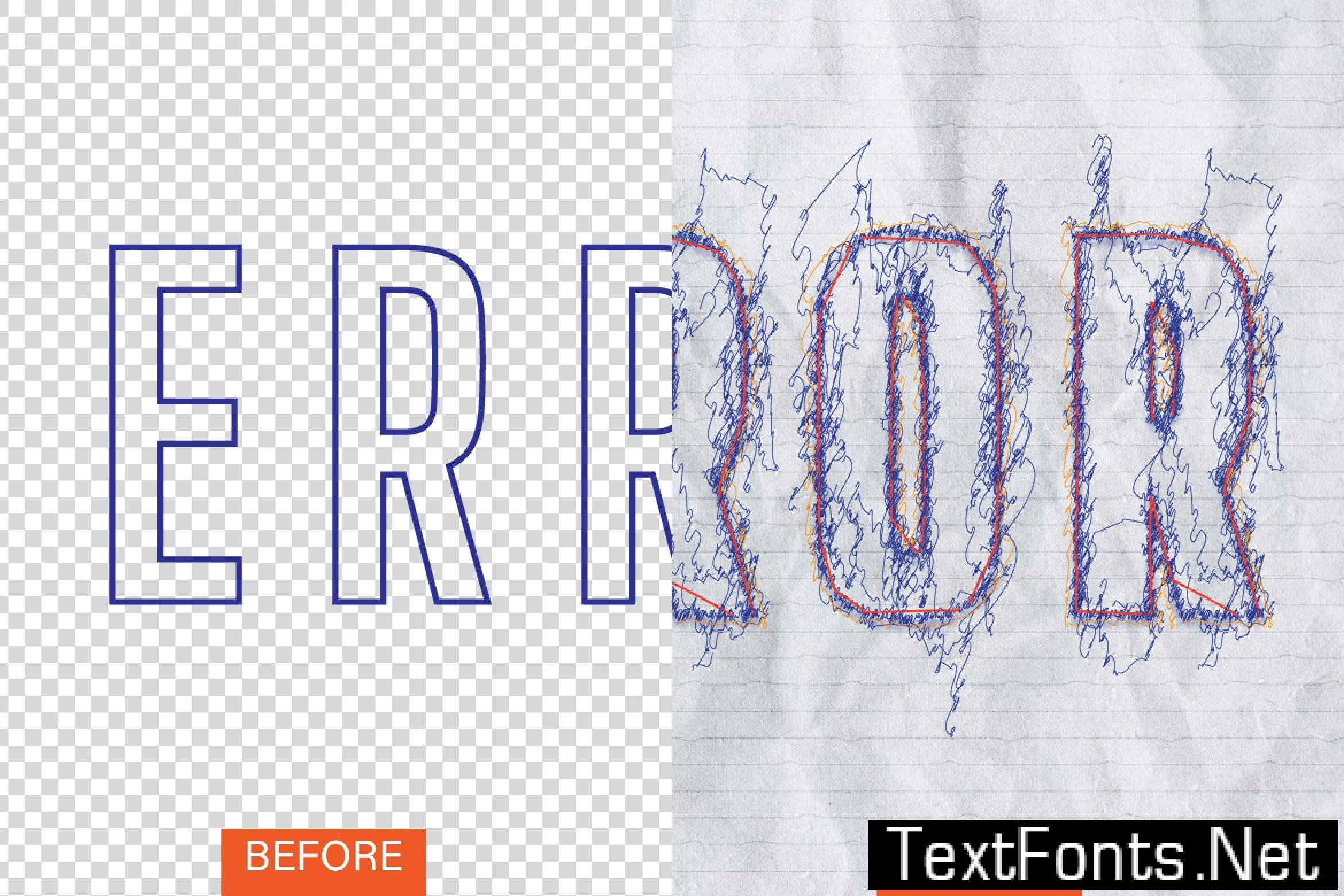 Error Text Effect DPWLDP3