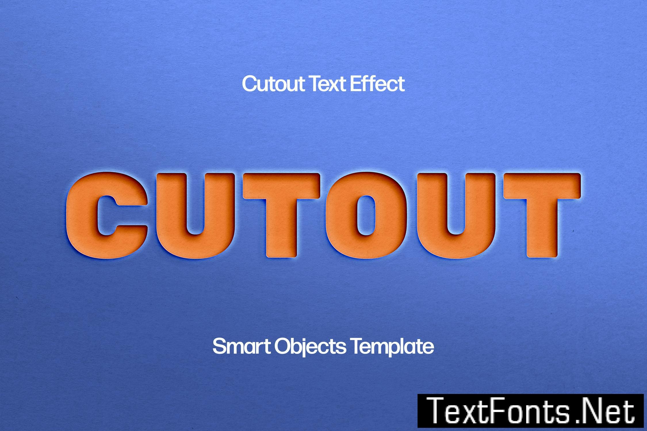 Colorful Cutout Text Effect VYBF9X3