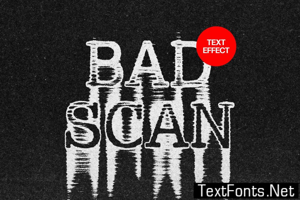 Bad Print Text Effect 4XQE7QS