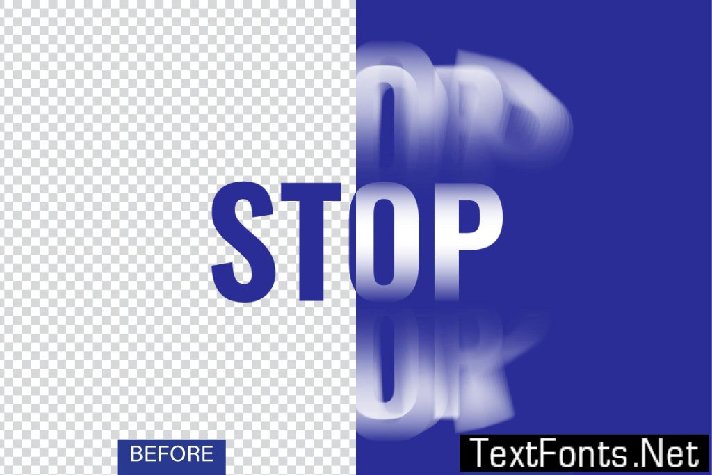Stop Blur Text Effect MANRCE2