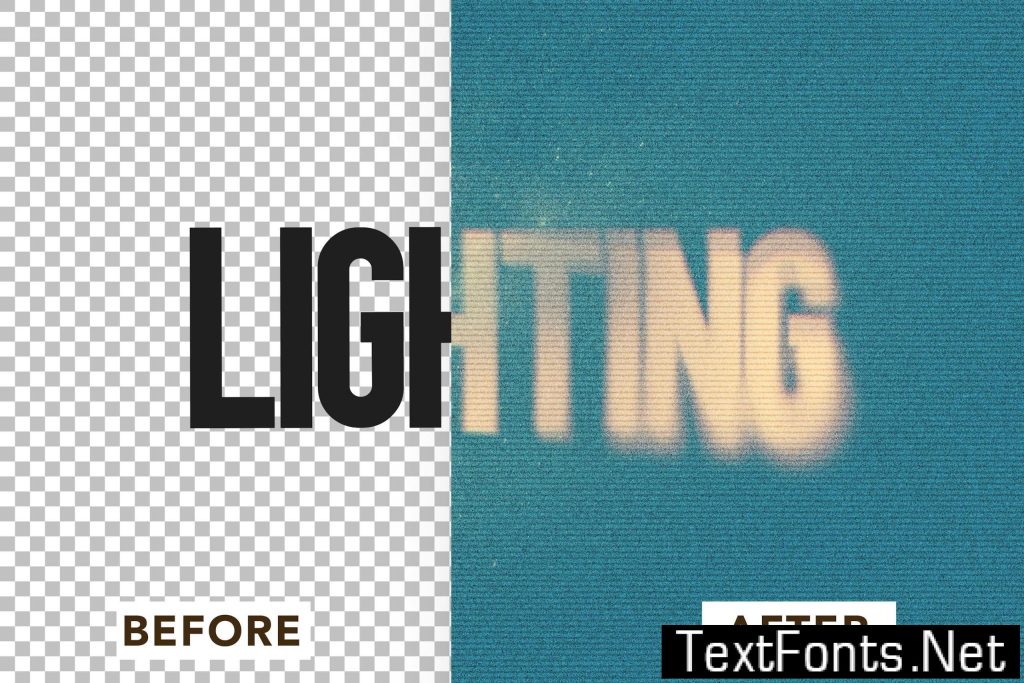 Blue Halftone Text Effect E4DBKRF