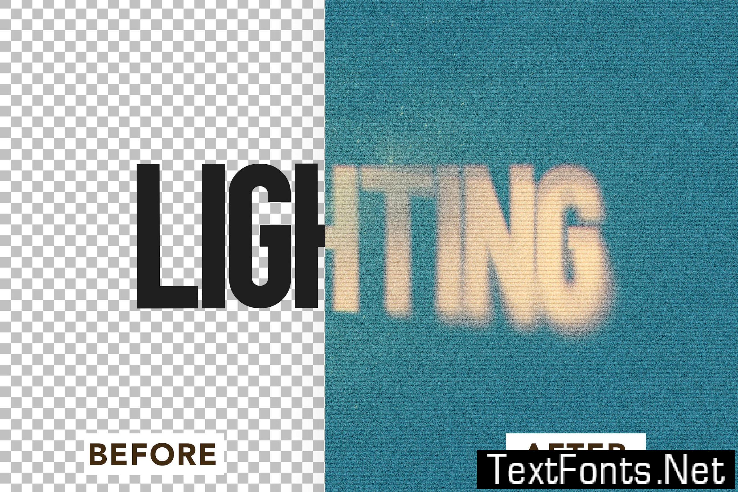 Blue Halftone Text Effect E4DBKRF