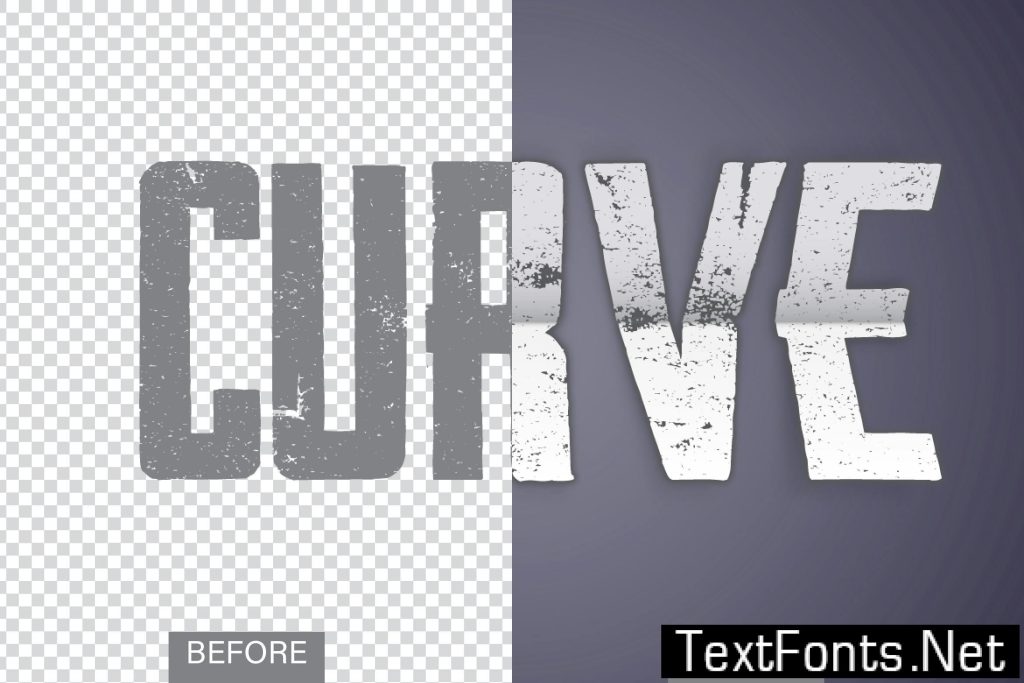 Curve Text Effect HS5UPPC