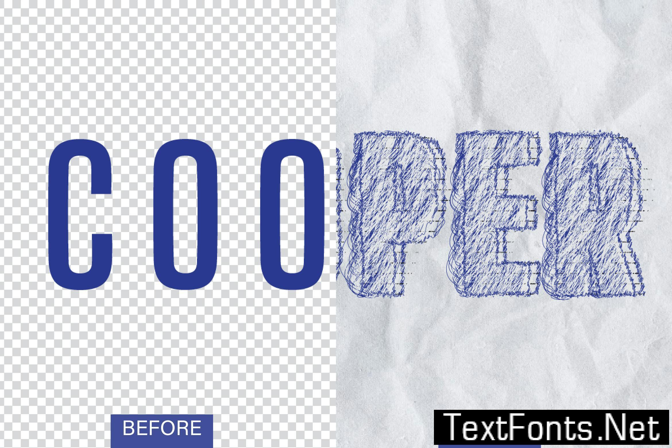 Cooper Scribbles Text Effect B2LC7UT