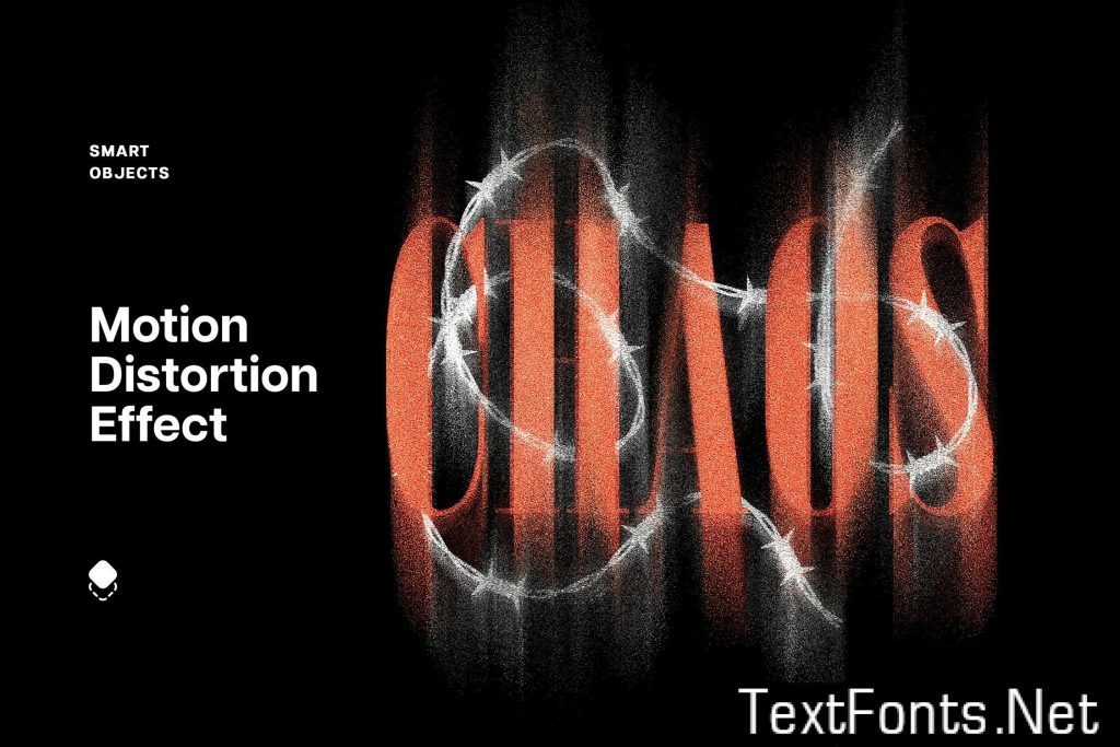 Motion Distortion Text Effect 6B59SJG