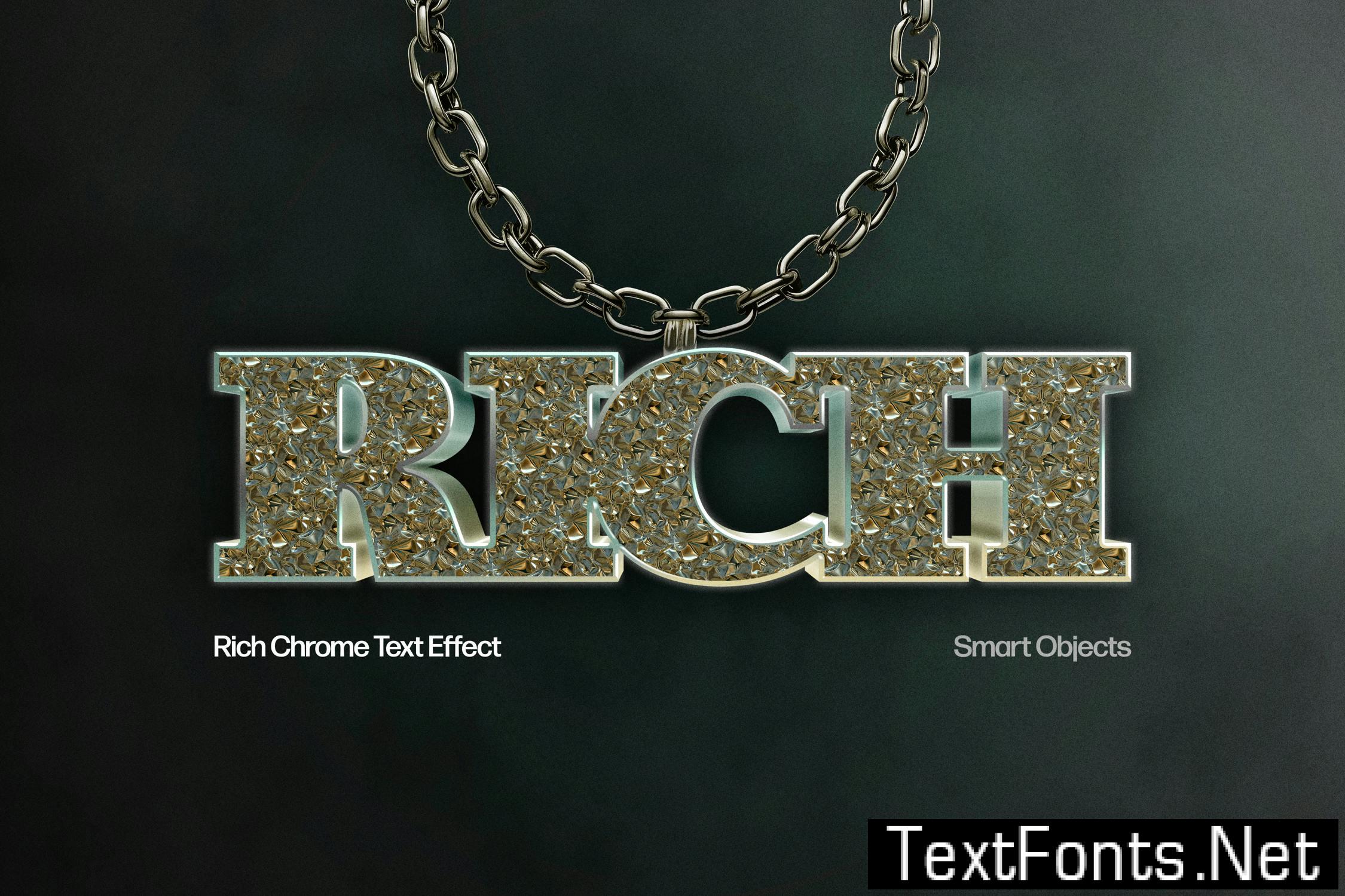 Rich Chrome Text Effect CLQRUBL