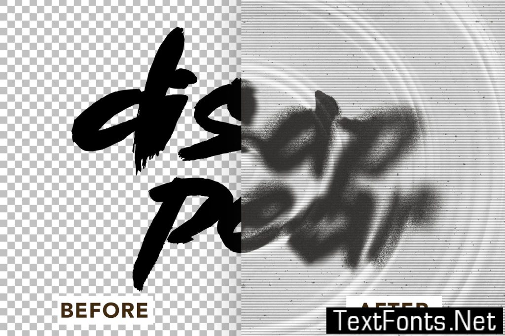 Liquify Distorted Text Effect KUPJ7ME