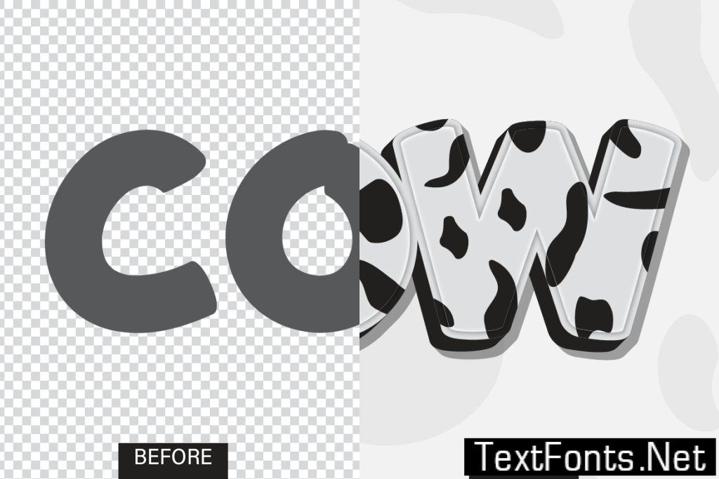Dairy Cow Text Effect GBW8PGZ