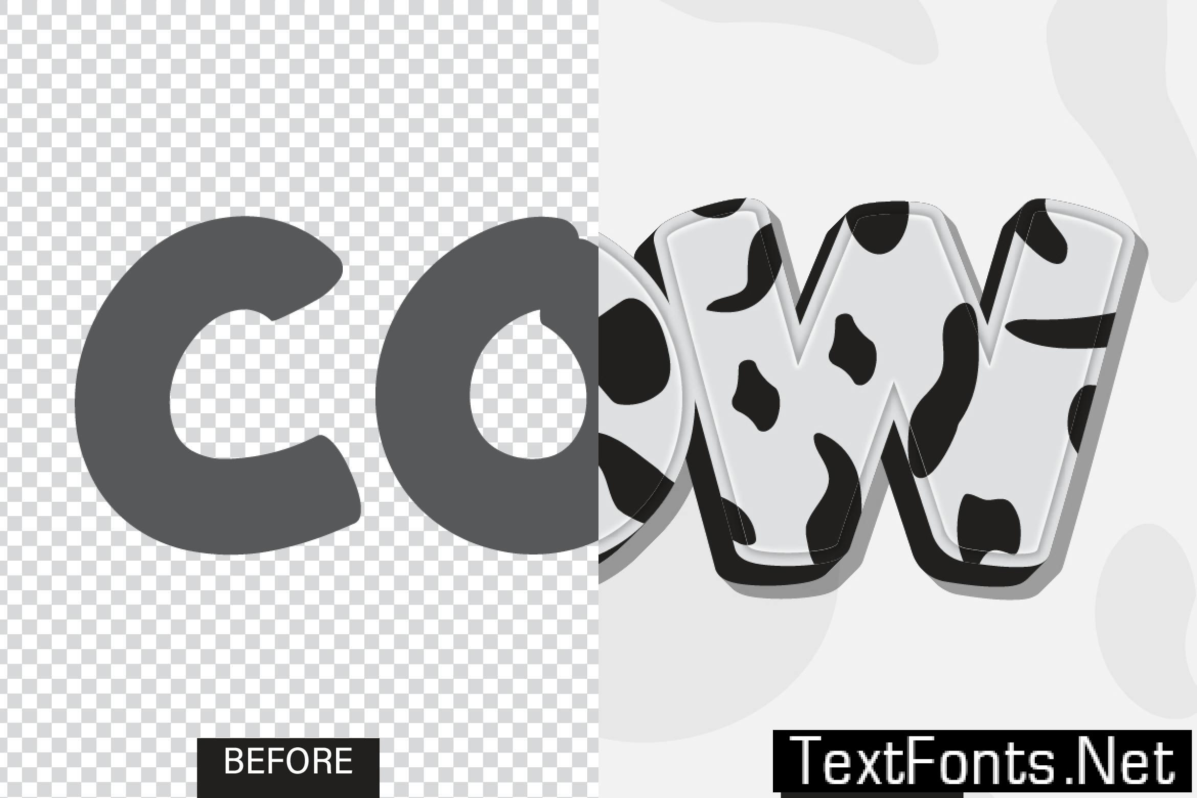 Dairy Cow Text Effect GBW8PGZ