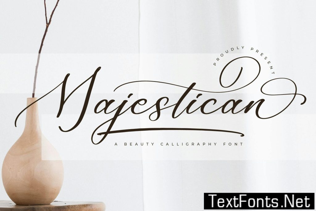 Majestican Calligraphy Font YFAC6YV
