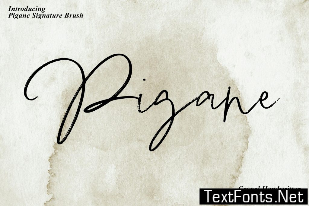 Pigane – Casual Handwritten 65QUY82