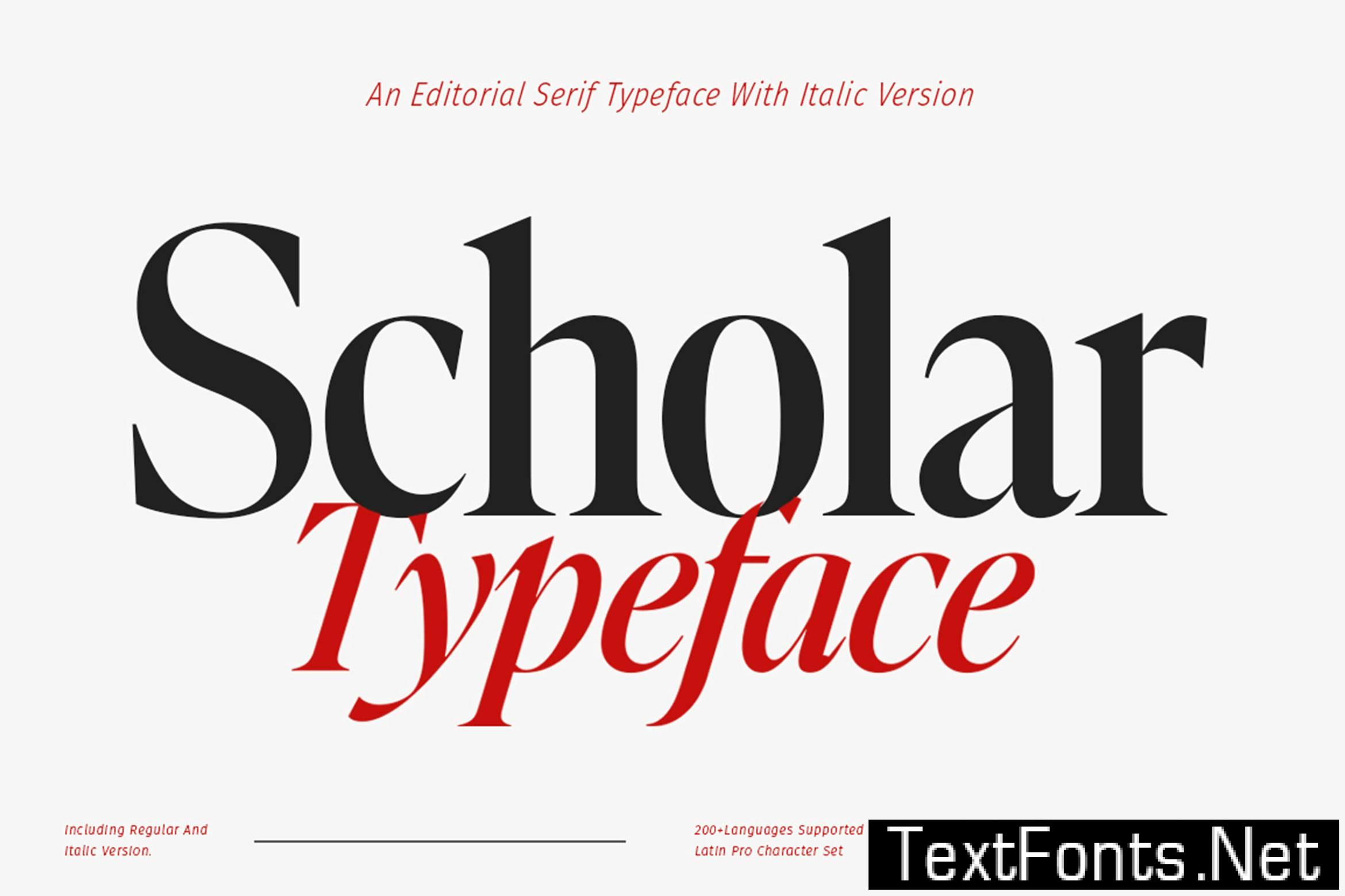 Scholar Serif KCA88KG