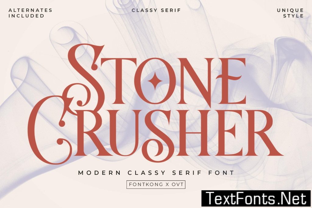 Stone Crusher – Modern Classy Serif Font QBUY46Z