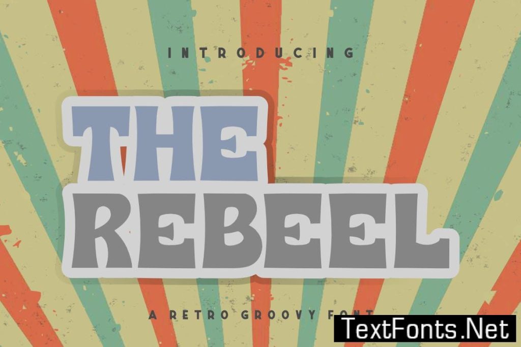 THE REBEEL | Retro Groovy Font P4DQCSZ
