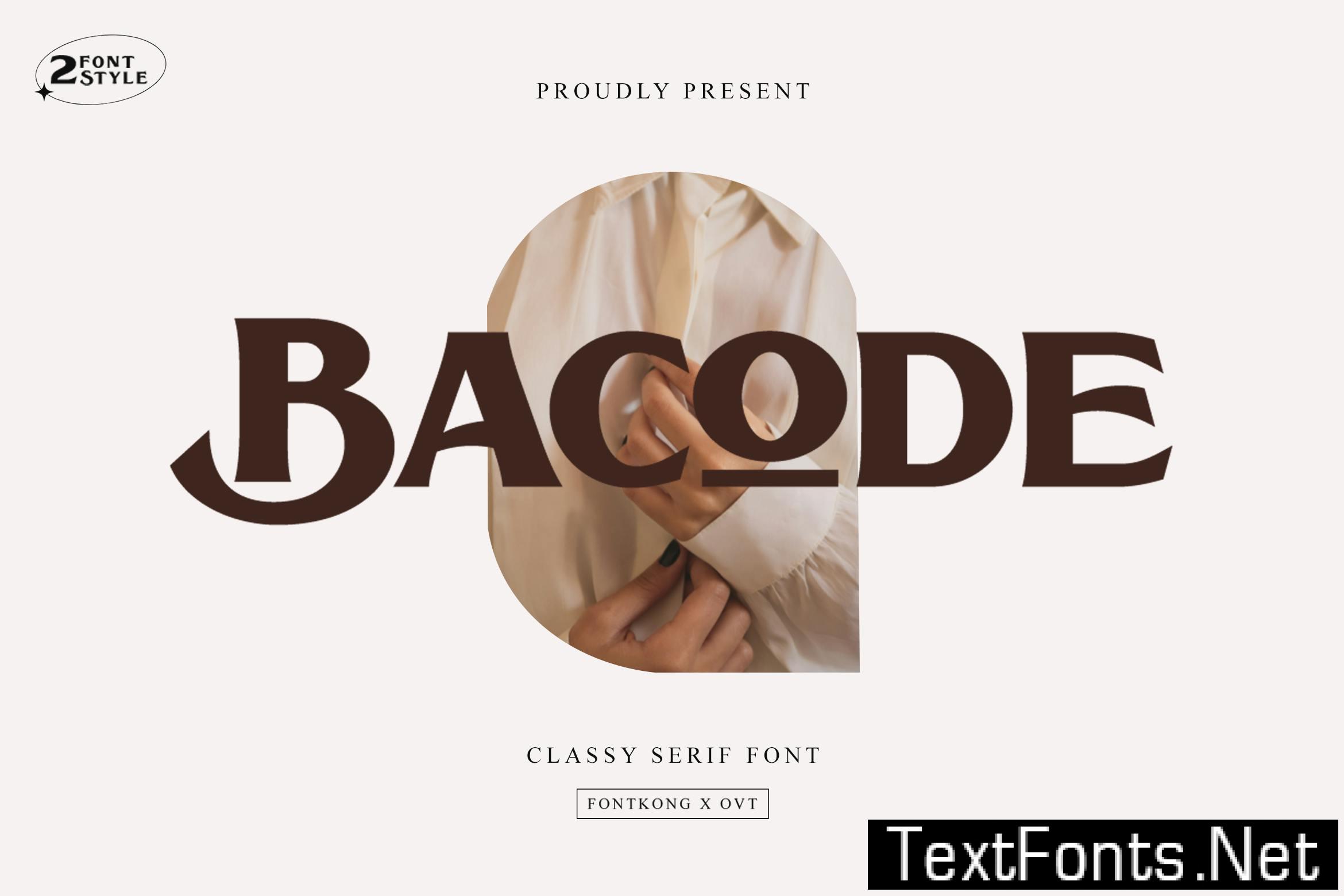 Bacode – Classy Serif Font ETD9J8Z