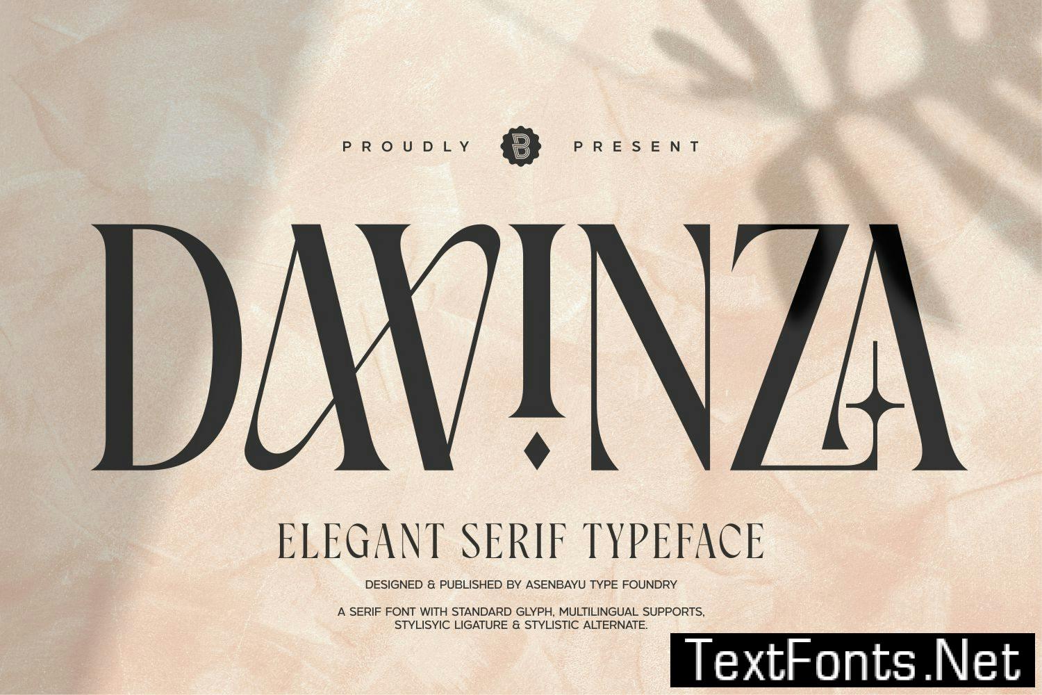 Davinza – Elegant Serif Font 35PETKY