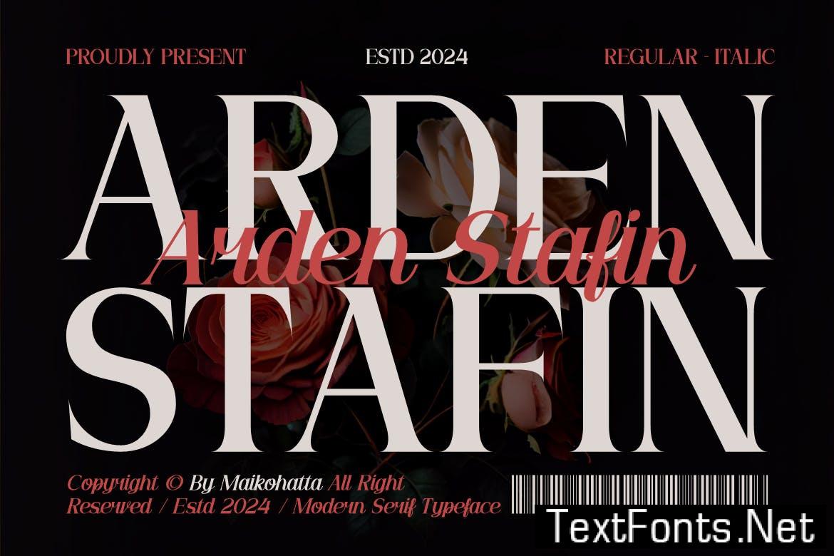 Arden Stafin – Modern Serif Typeface 7D6PFAJ