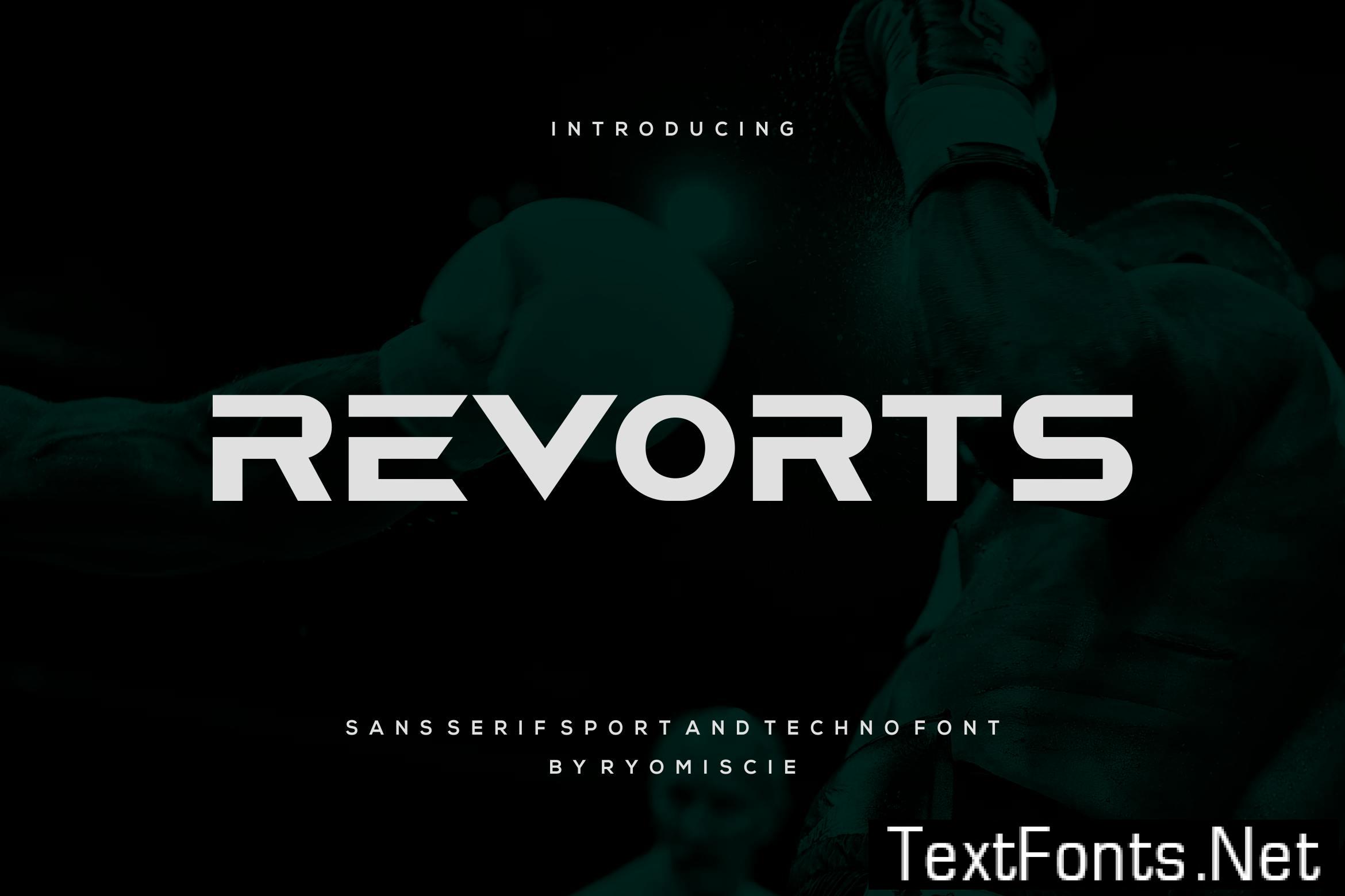 Revorts – Sans Serif Sport And Techno Font 7KWVY6G