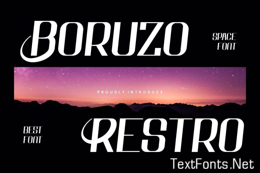 Boruzo Restro – Modern & Space Font 6QD62XT