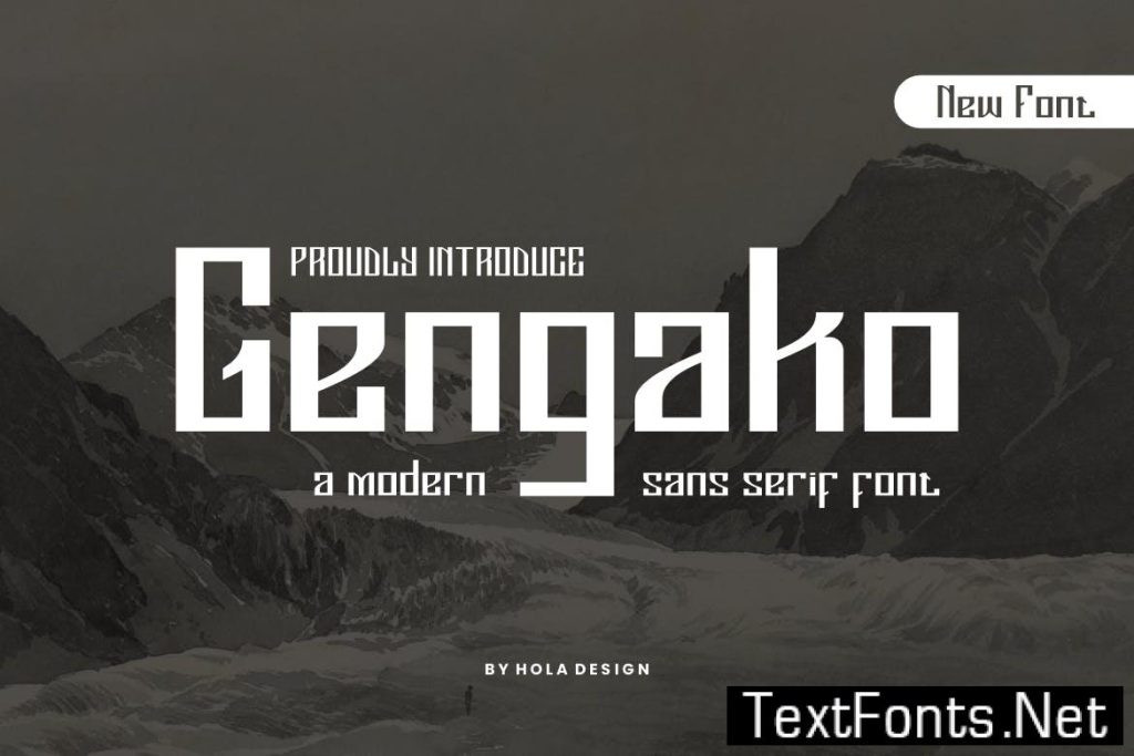 Gengako – Modern Sans Serif Font JWF5HXX