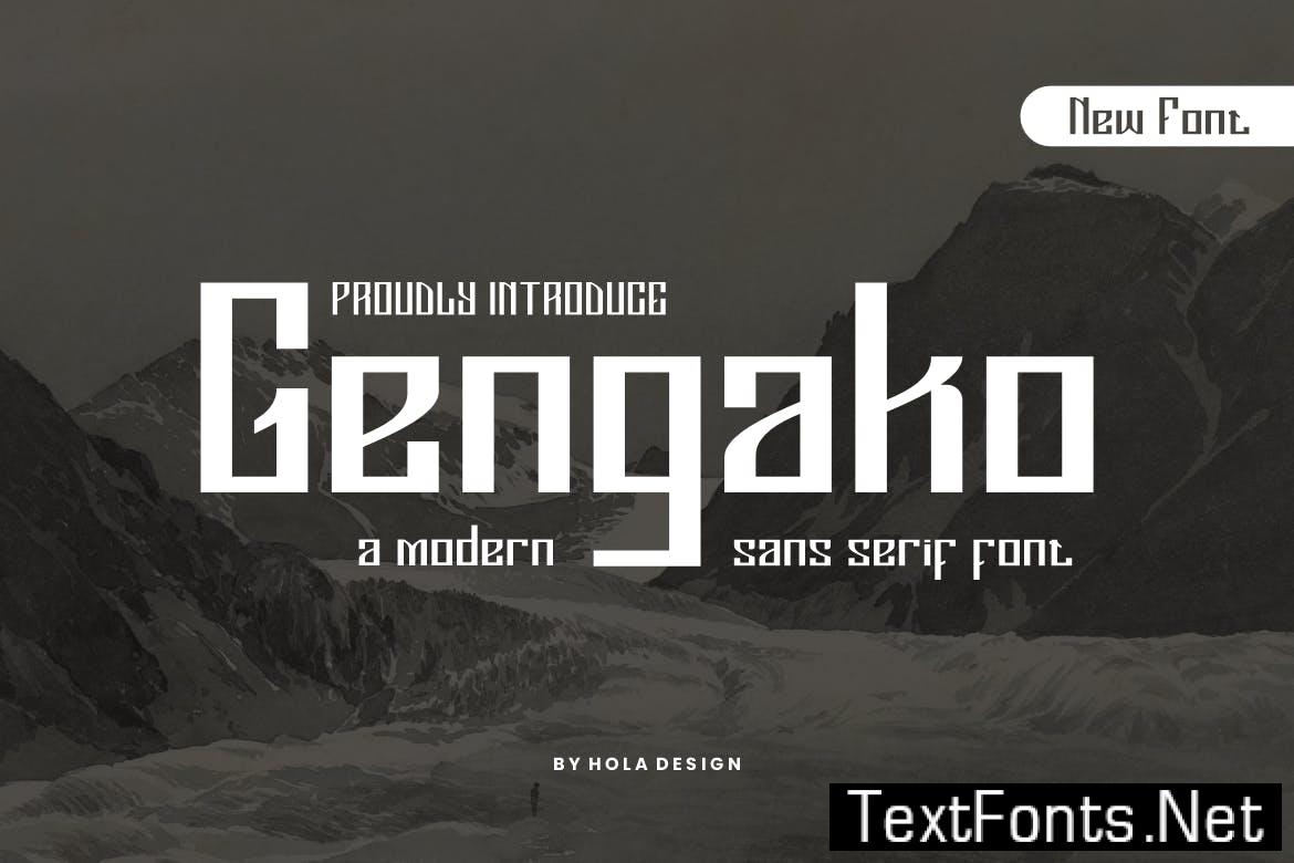 Gengako – Modern Sans Serif Font JWF5HXX