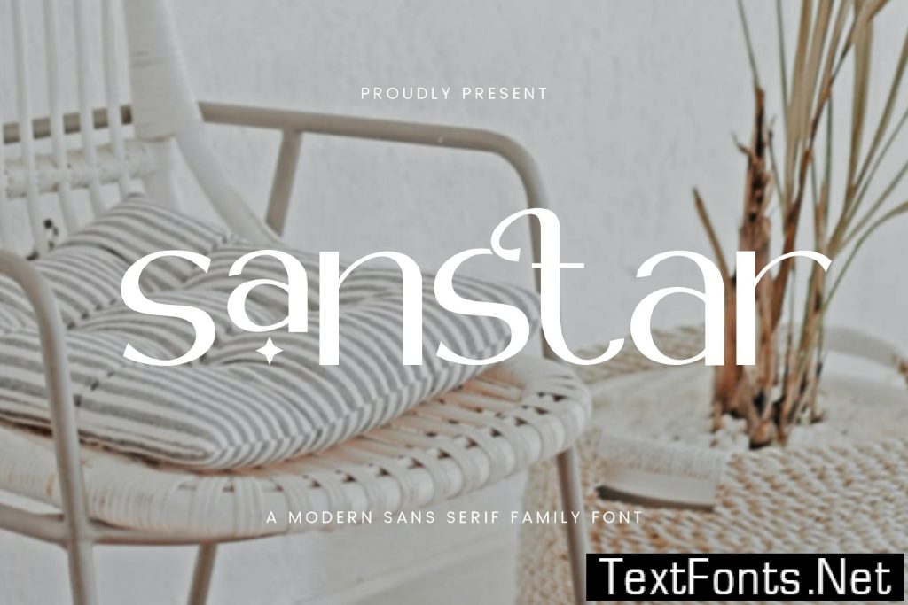 Sanstar – Modern Sans Serif Font Family N3SJGM4