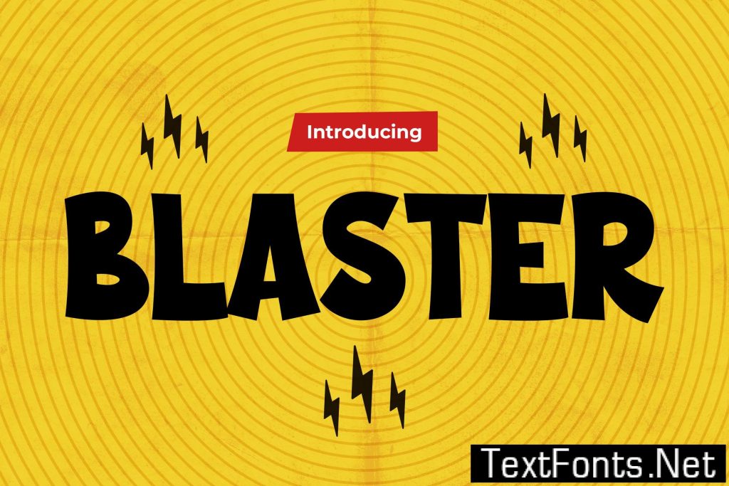 Blaster – Comic Cartoon Font GK5TH6Z