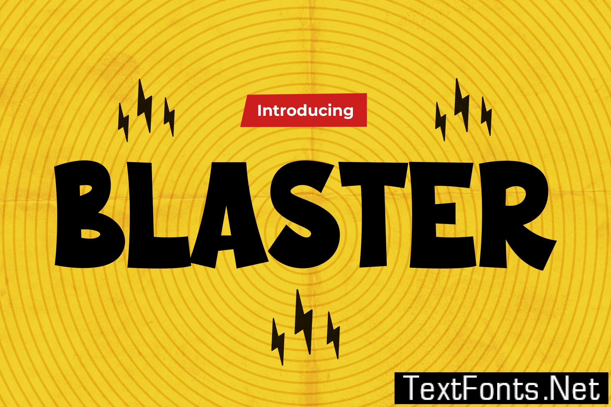 Blaster – Comic Cartoon Font GK5TH6Z