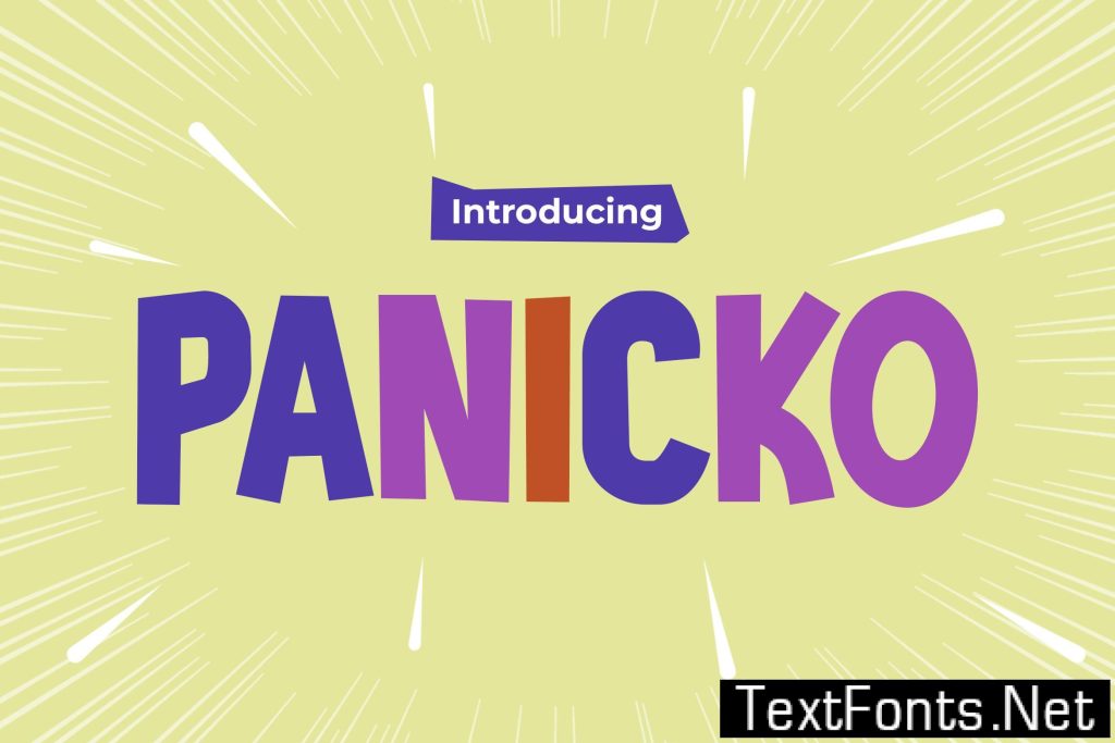 Panicko – Playfulness Kids Font C27CWKW