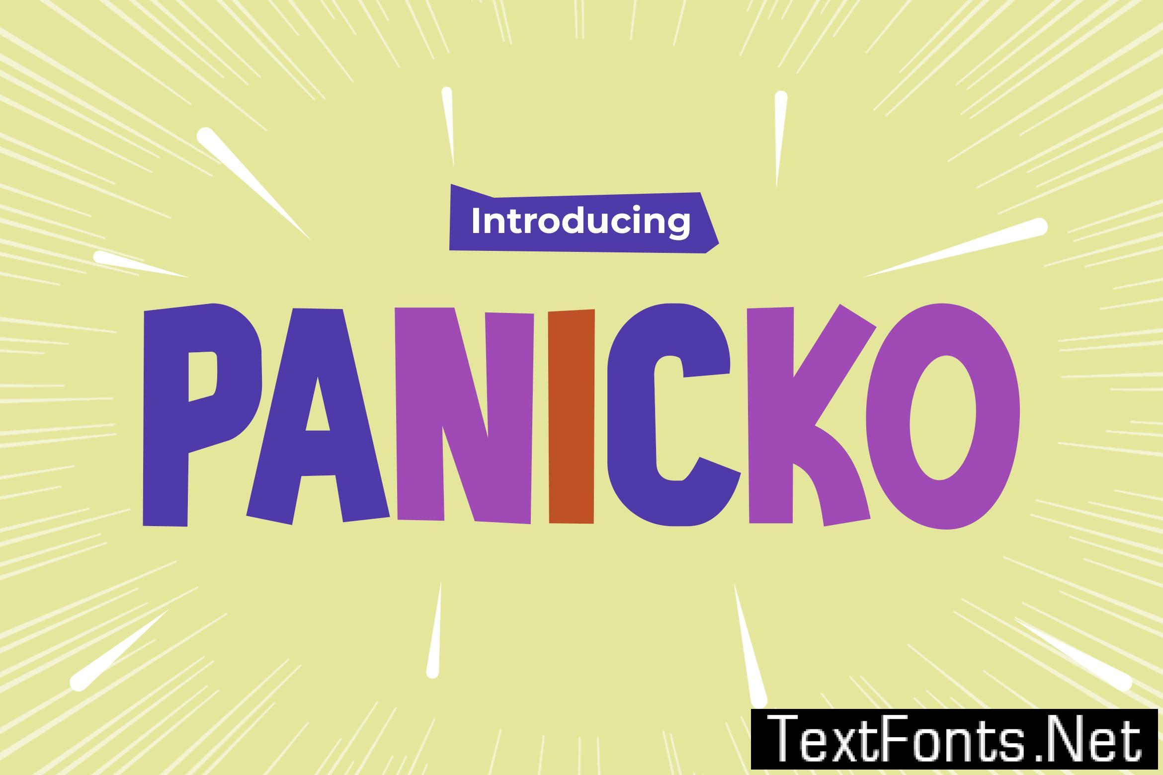 Panicko – Playfulness Kids Font C27CWKW