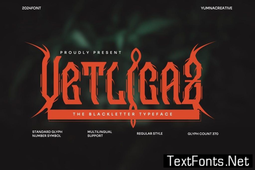 Vetlicaz – Blackletter Font 4QVV8VZ