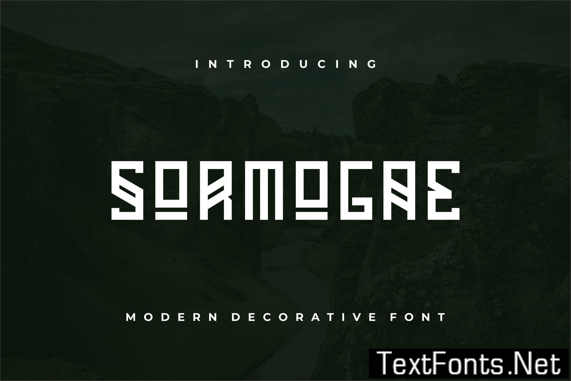 Sormogae Font SFVGF4P