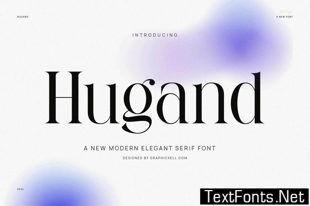 Hugand Modern Serif Font 2ESRX6Q