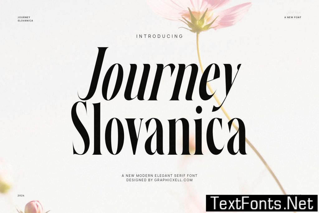 Journey Slovanika Family Serif Font Text GYFEMGN