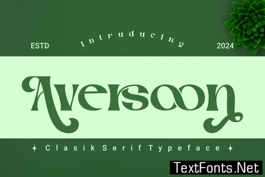 Aversoon – Classic Typeface Font EB4GSHH