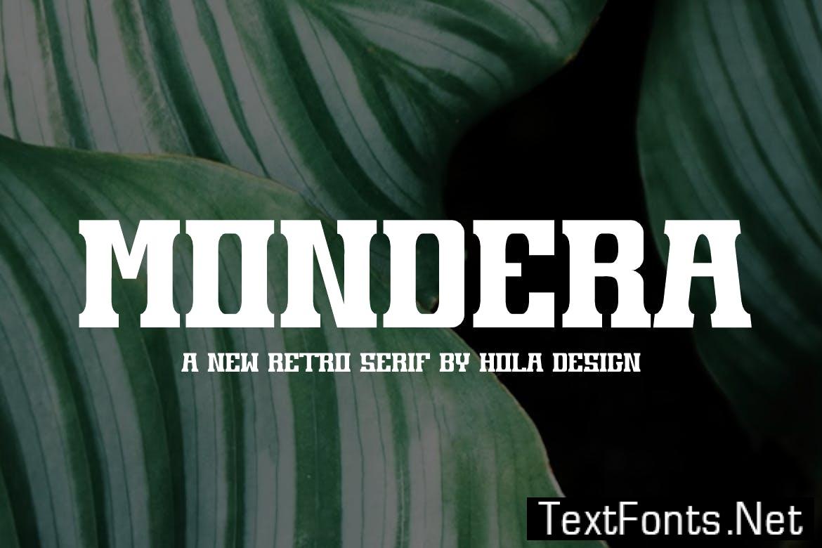 Mondera – Retro Serif Font XB2TDAK