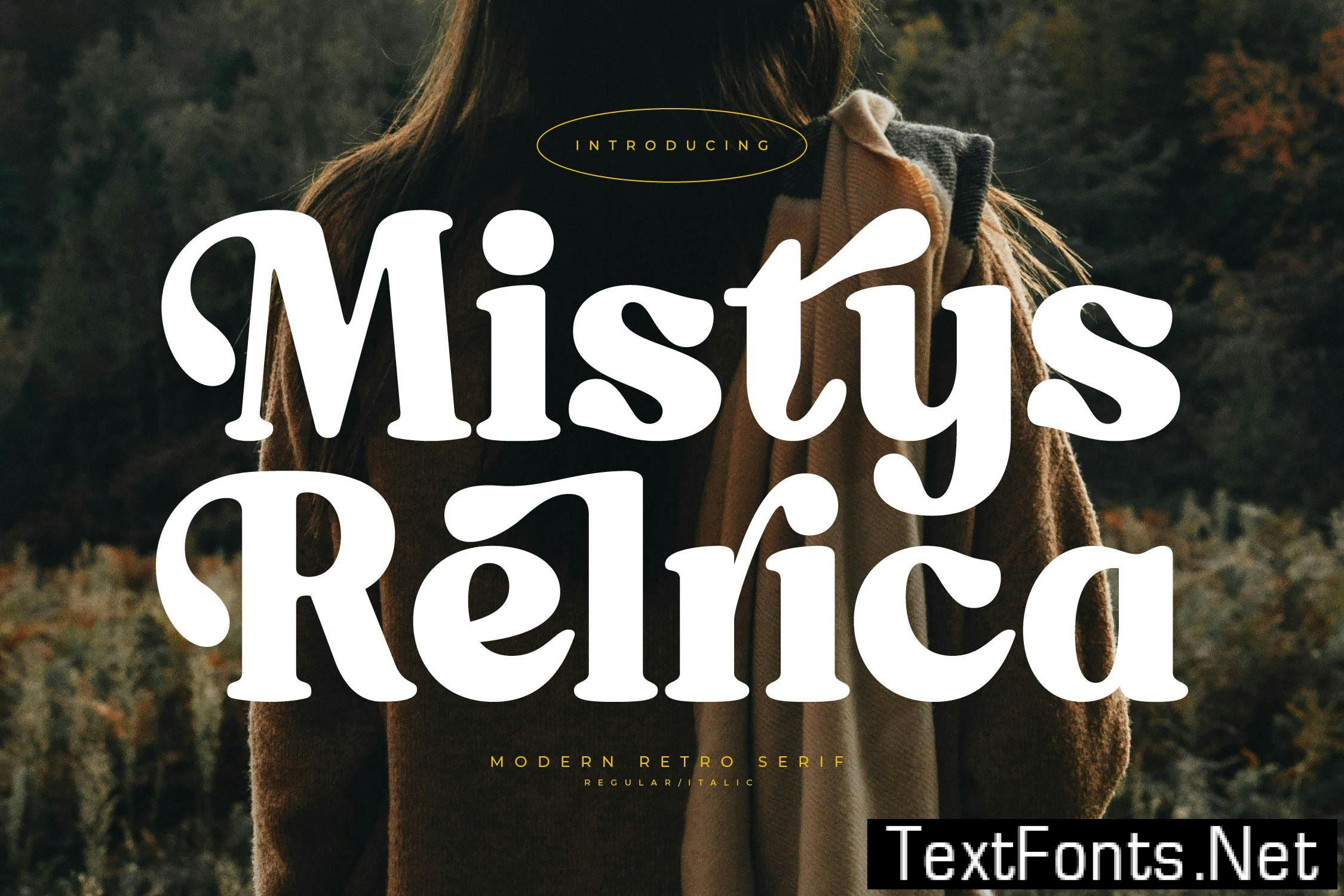 Mistys Relrica Modern Retro Serif 26UBRBC