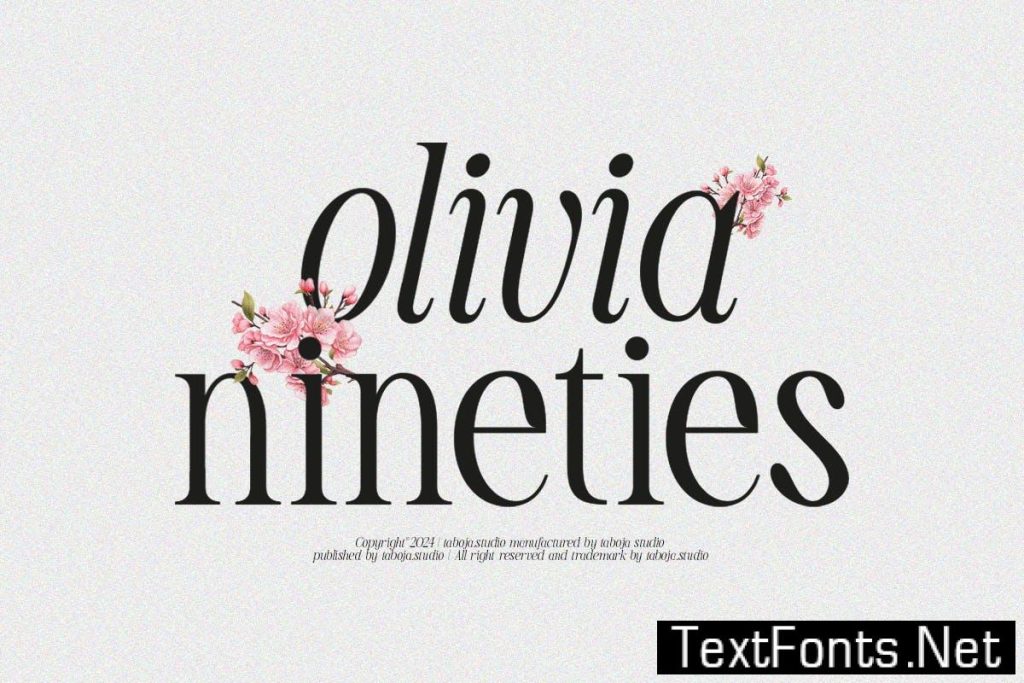 Olivia Nineties – Regular Italic Font SHKP2MJ