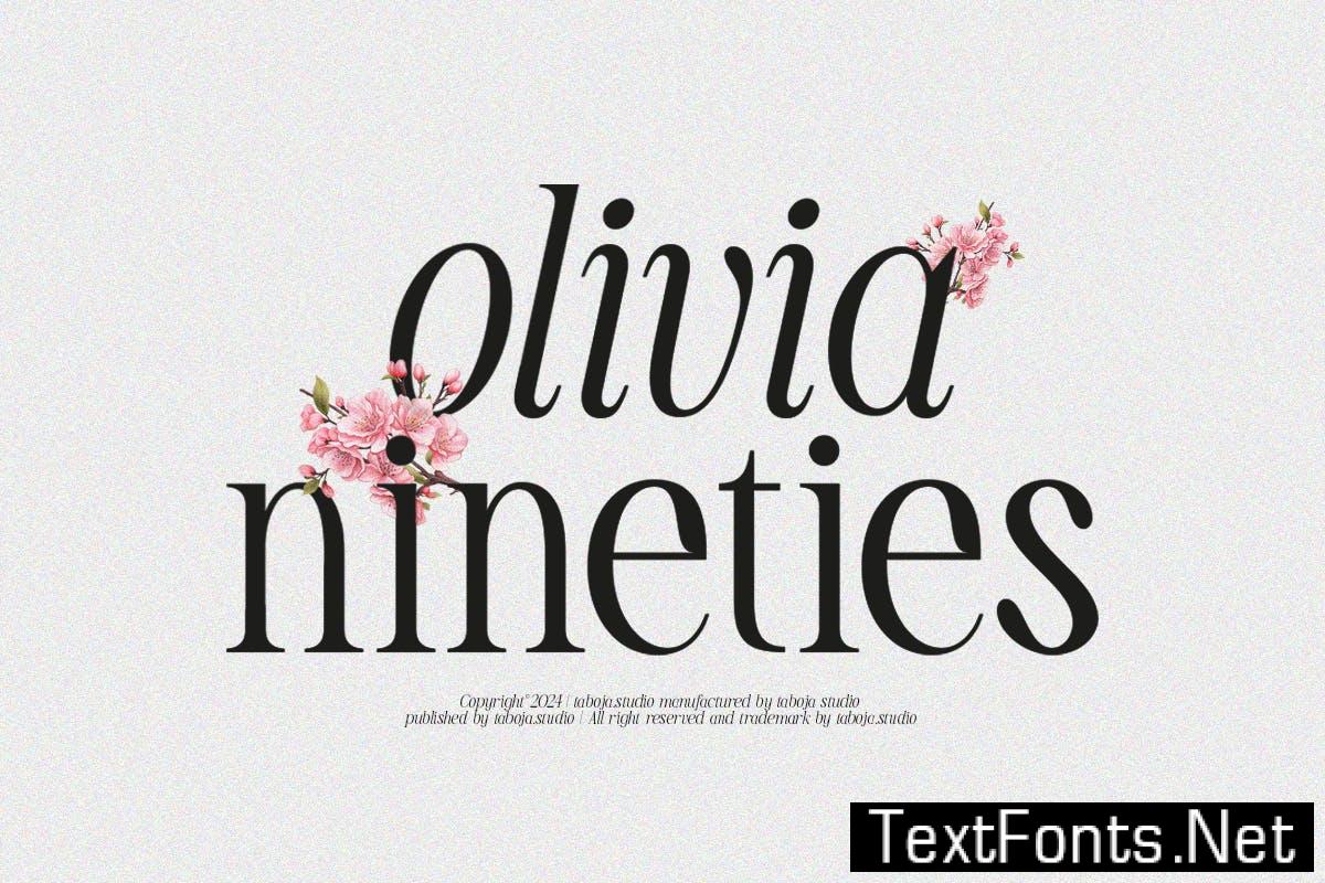 Olivia Nineties – Regular Italic Font SHKP2MJ