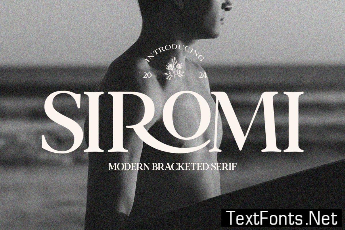 Siromi – Modern Bracketed Serif BW4NM9B