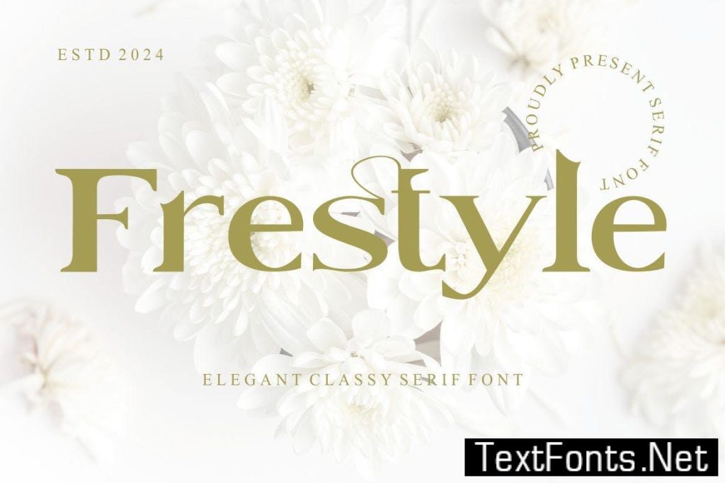 Frestyle – Elegant Classy Serif Font 67SCMXT