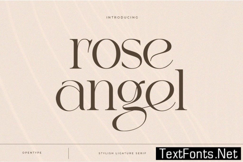 Rose Angel – Stylish Ligature Serif CW9H38E