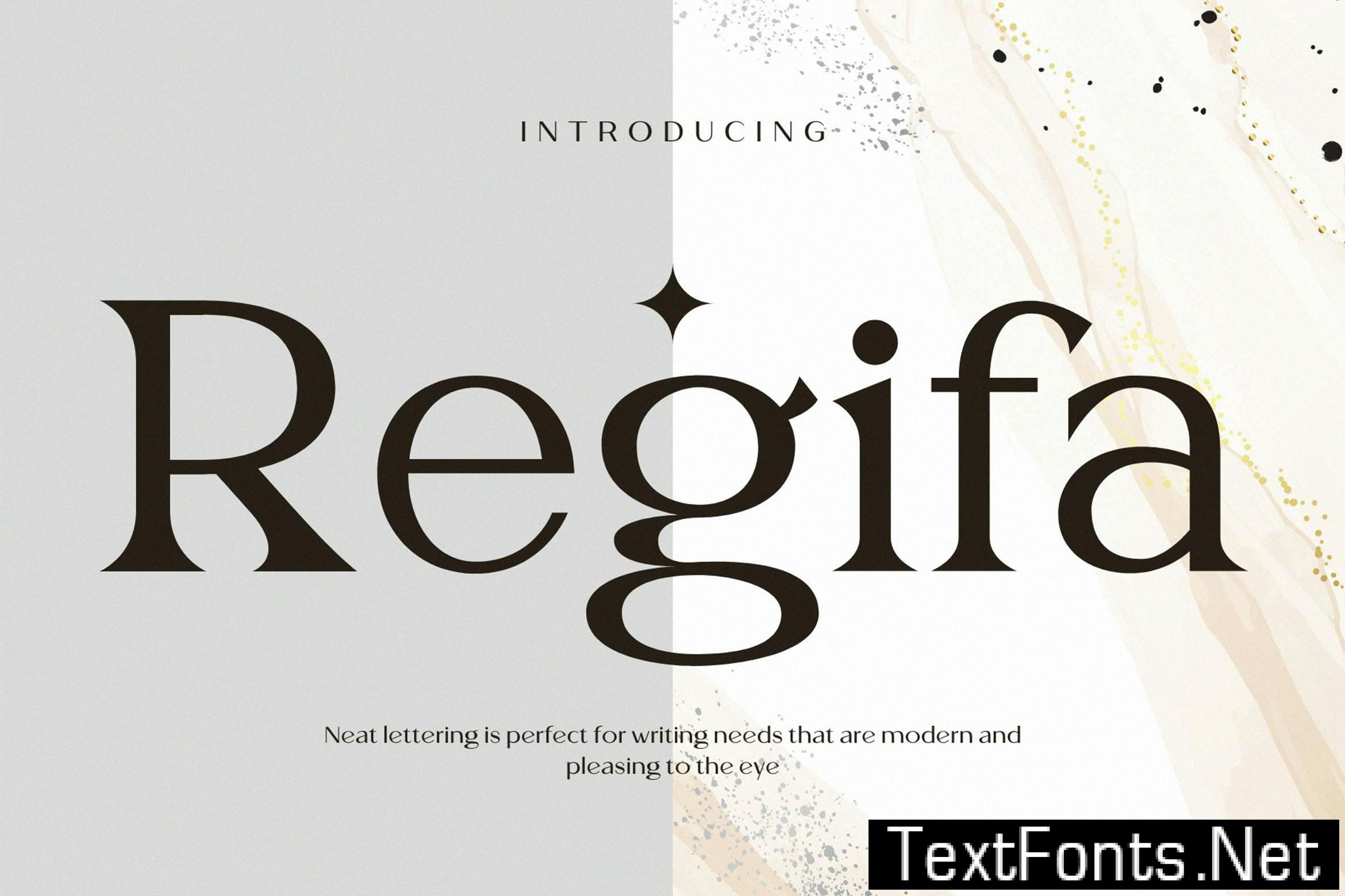 Regifa Modern Serif Font 6D5WSSX