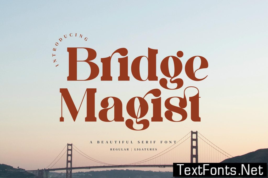 Bridge Magist – Beautiful Ligature Font HRDAJ2P